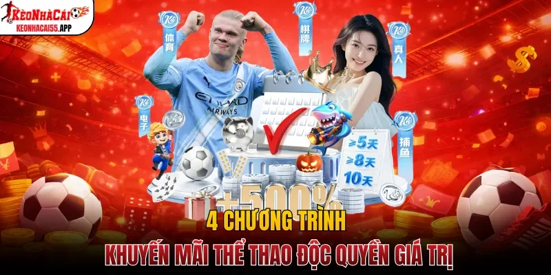 4 chương trình khuyến mãi thể thao độc quyền giá trị