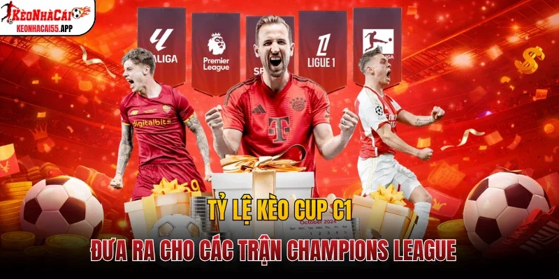 Tỷ lệ kèo cup C1 đưa ra cho các trận Champions League